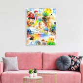 Whimsical Fairy Tale Illustration Leinwanddruck (Insitu (Wohnzimmer))