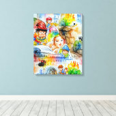 Whimsical Fairy Tale Illustration Leinwanddruck (Insitu (Holzboden))