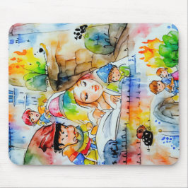Whimsical Fairy Tale Illustration Mousepad