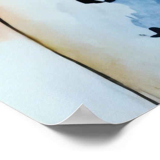 Whimsical Fairy Tale Illustration Poster (Ecke)