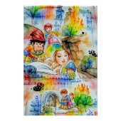 Whimsical Fairy Tale Illustration Poster (Vorderseite)