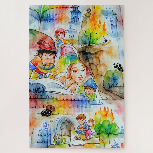 Whimsical Fairy Tale Illustration Puzzle (Vertikal)