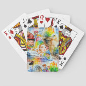 Whimsical Fairy Tale Illustration Spielkarten (Rückseite)