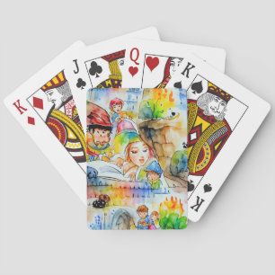 Whimsical Fairy Tale Illustration Spielkarten
