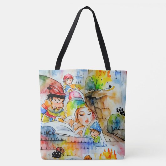Whimsical Fairy Tale Illustration Tasche (Vorderseite)