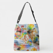 Whimsical Fairy Tale Illustration Tragetaschen Mit Langen Trägern (Rückseite)