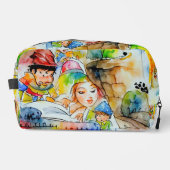Whimsical Fairy Tale Illustration Waschbeutel (Vorderseite)