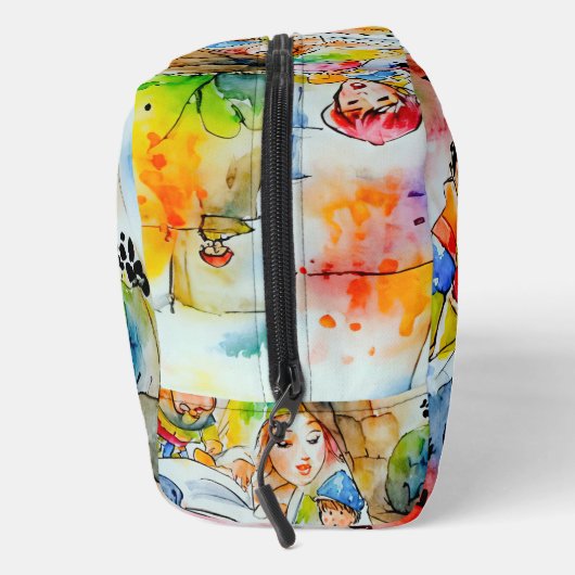 Whimsical Fairy Tale Illustration Waschbeutel (Rechts)