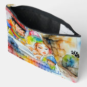 Whimsical Fairy Tale Illustration Zubehörtasche (Offen)