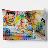 Whimsical Fairy Tale Illustration Zubehörtasche (Rückseite)