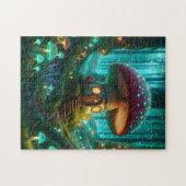 Whimsical Fairy Tale Mushroom House Puzzle (Horizontal)