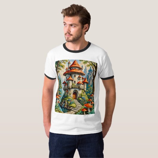 Whimsical Fairy Tale Mushroom Shirt (Vorne ganz)
