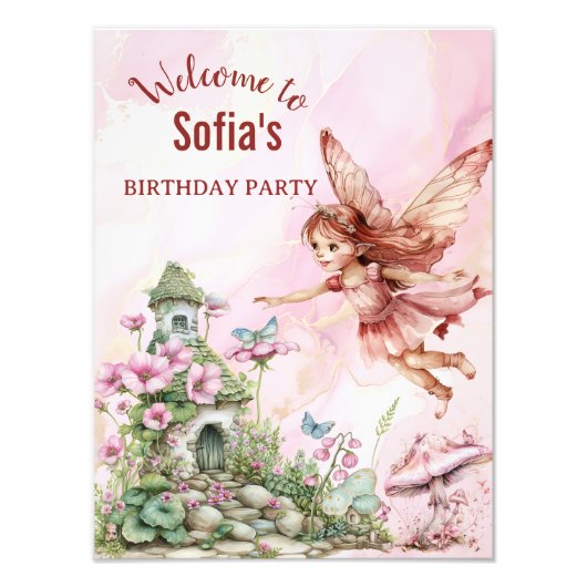 Whimsical Fairy Themed Fotodruck (Vorne)