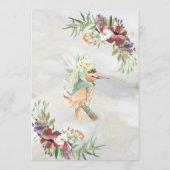 Whimsical Fairy Woodland Floral Birthday Einladung (Rückseite)
