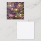 Whimsical Fairyland Background Quadratische Visitenkarte (Vorne/Hinten)
