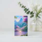 Whimsical Fairyland Background Visitenkarte (Stehend Vorderseite)
