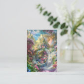 Whimsical Fairyland Background Visitenkarte (Stehend Vorderseite)