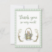 Whimsical Fairytale Animal Flat Danke Karte (Vorderseite)
