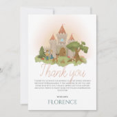 Whimsical Fairytale Kindergeburtstag Dankeskarte (Vorderseite)