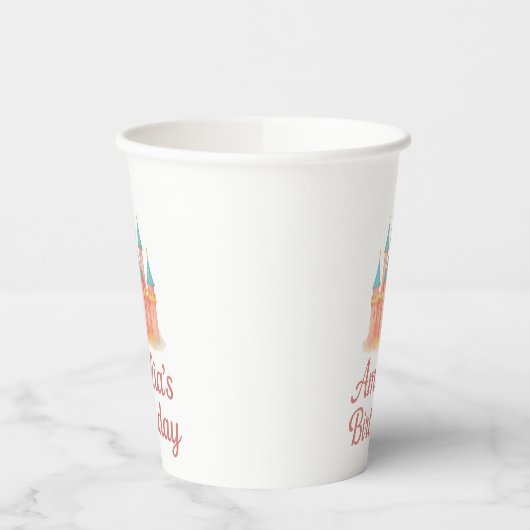 Whimsical Fairytale Princess Castle Pappbecher (Links)