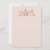 Whimsical Fall Doodles Friendsgiving Abendessen Einladung (Rückseite)