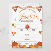 Whimsical Fall Gathering Invitation Einladung (Vorderseite)
