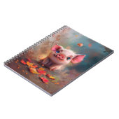 Whimsical Fall Piglet Notebook Notizblock (Linke Seite)