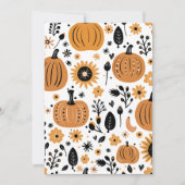 Whimsical Fall Pumpkin Erntedank Party Einladung (Vorderseite)