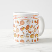 Whimsical Fall Pumpkin Gewürz-Tasse Jumbo-Tasse (Vorderseite Rechts)