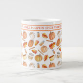 Whimsical Fall Pumpkin Gewürz-Tasse Jumbo-Tasse (Vorderseite)