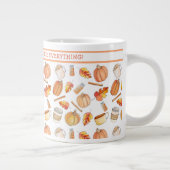 Whimsical Fall Pumpkin Gewürz-Tasse Jumbo-Tasse (Rechts)