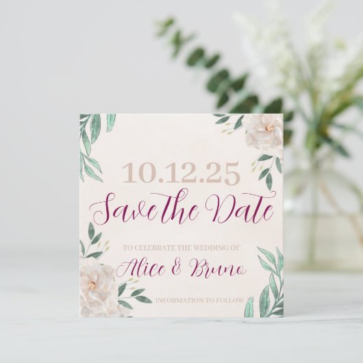 Whimsical Fall Speichern Sie die Datumskarten Save The Date (Stehend Vorderseite)