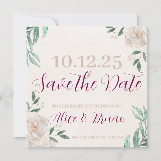 Whimsical Fall Speichern Sie die Datumskarten Save The Date (Vorderseite)