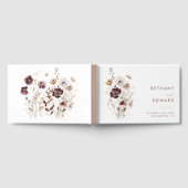 Whimsical Fall Wildblume Wedding Guestbook Gästebuch (Voll)