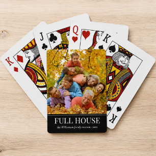 Whimsical Familienfoto Spielkarten