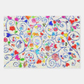 ​Whimsical Family Art Wrapping Paper Set  Geschenkpapier Set (Vorderseite)