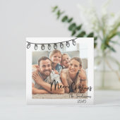 Whimsical Family Foto Frohe Weihnachten (Stehend Vorderseite)