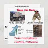 Whimsical Family Wiedersehen Save The Date (Vorne/Hinten)