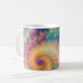 Whimsical Fantasy Abstract Fractal Vortex Art Kaffeetasse (Vorderseite Links)