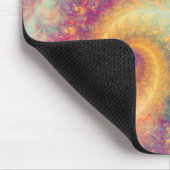 Whimsical Fantasy Abstract Fractal Vortex Art Mousepad (Ecke)