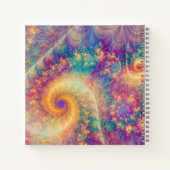 Whimsical Fantasy Abstract Fractal Vortex Art Notizblock (Rückseite)