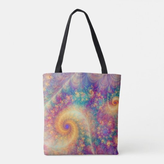 Whimsical Fantasy Abstract Fractal Vortex Art Tasche (Rückseite)