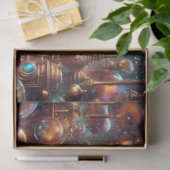 Whimsical Fantasy Art Steampunk Chipmunk Decoupage Seidenpapier (Geschenk)