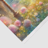 Whimsical Fantasy Art Unicorn And Girl Decoupage  Seidenpapier (Ausschnitt)