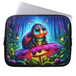Whimsical Fantasy bun neon traumhafte Natur Laptopschutzhülle