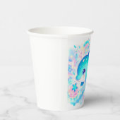 Whimsical Fantasy Dolphin Baby Dusche Pappbecher (Rechts)