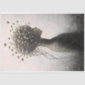 Whimsical Fantasy Floral Girl V3 Decoupage Seidenpapier (Vorderseite)