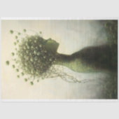 Whimsical Fantasy Floral Girl V4 Decoupage Seidenpapier (Vorderseite)