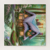 Whimsical Fantasy Forest Shack Puzzle (Horizontal)