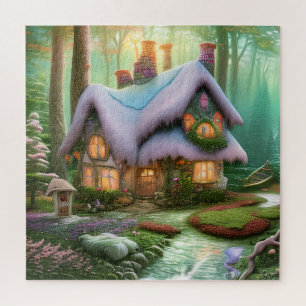 Whimsical Fantasy Forest Shack Puzzle